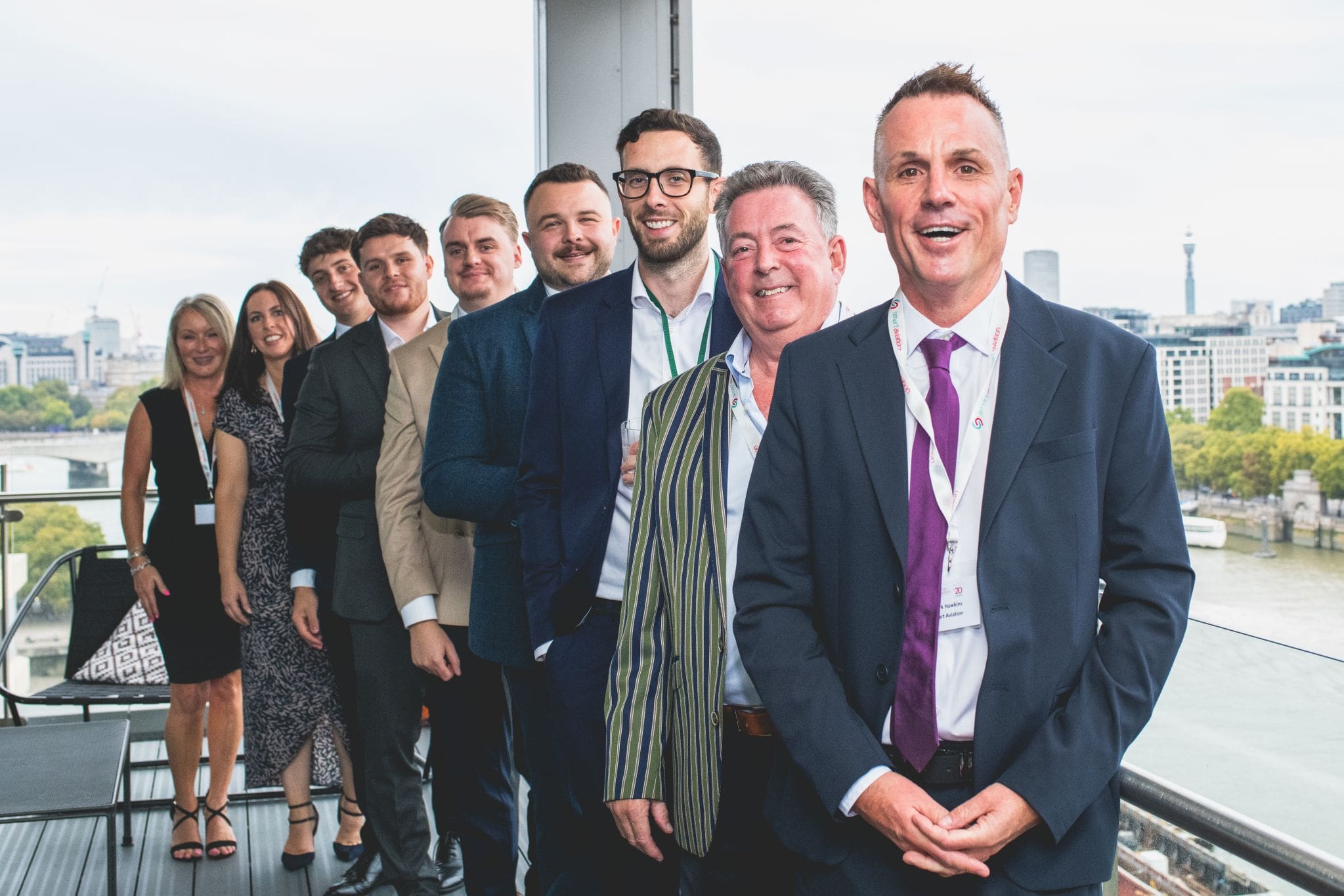 Mark Hawkins with his team at Smart Aviation